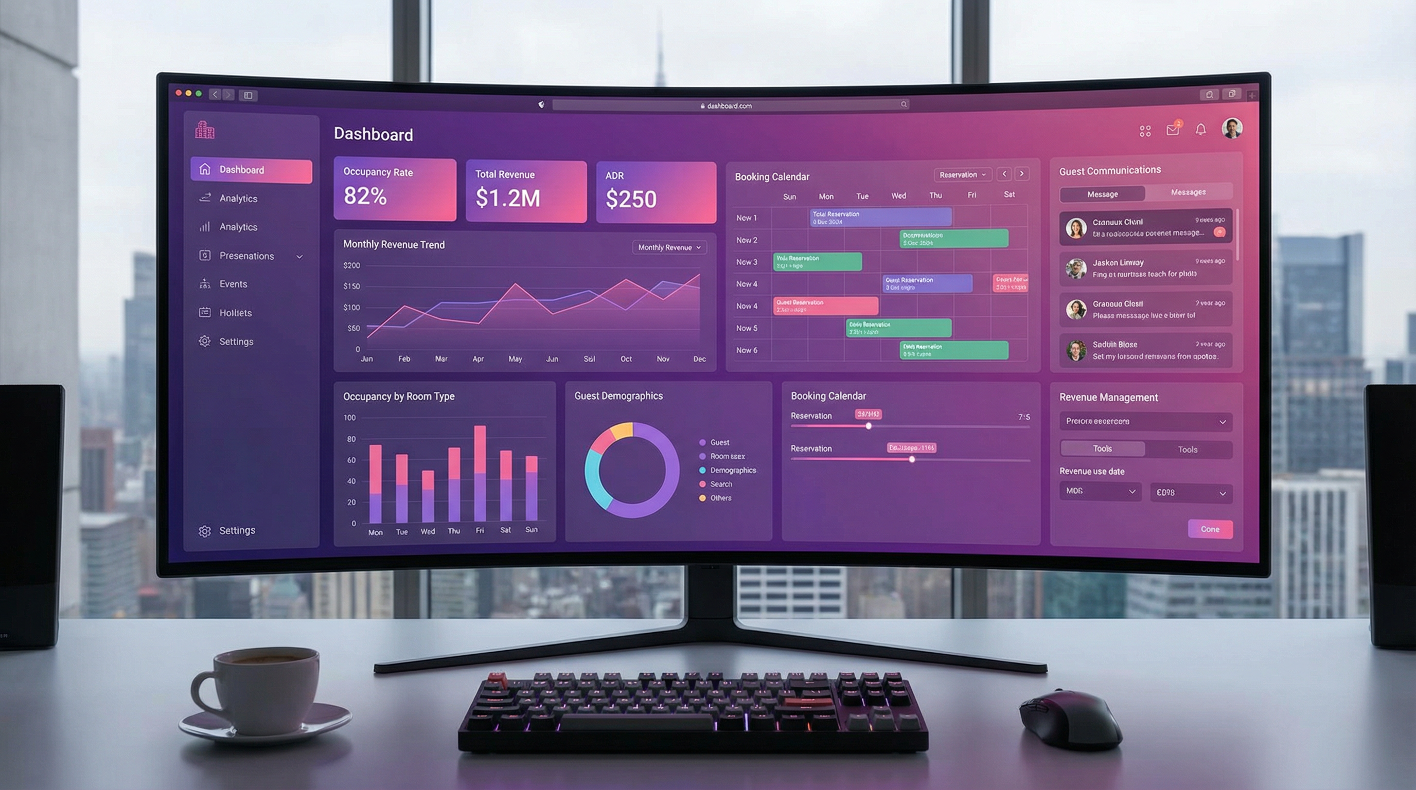 Hotel Management System Dashboard